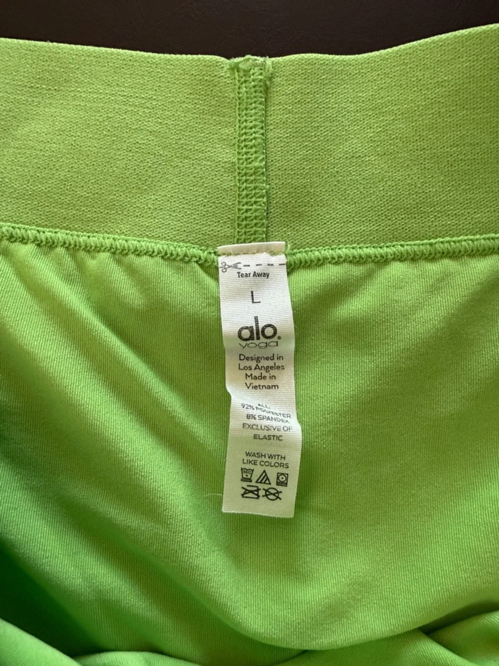 ALO Yoga Neon Green Pleated Golf Skirt